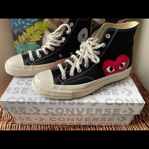 Commes des garcon converse. “Authentic💯” worn 1x. Original box.  Size 9